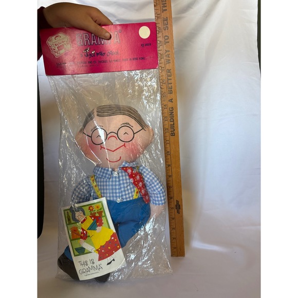 Vintage 1968 Joyce Miller Sears Gramma Grampa Cloth Dolls NIB Sealed - Picture 8 of 11